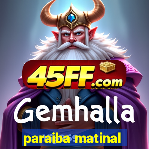 paraiba matinal